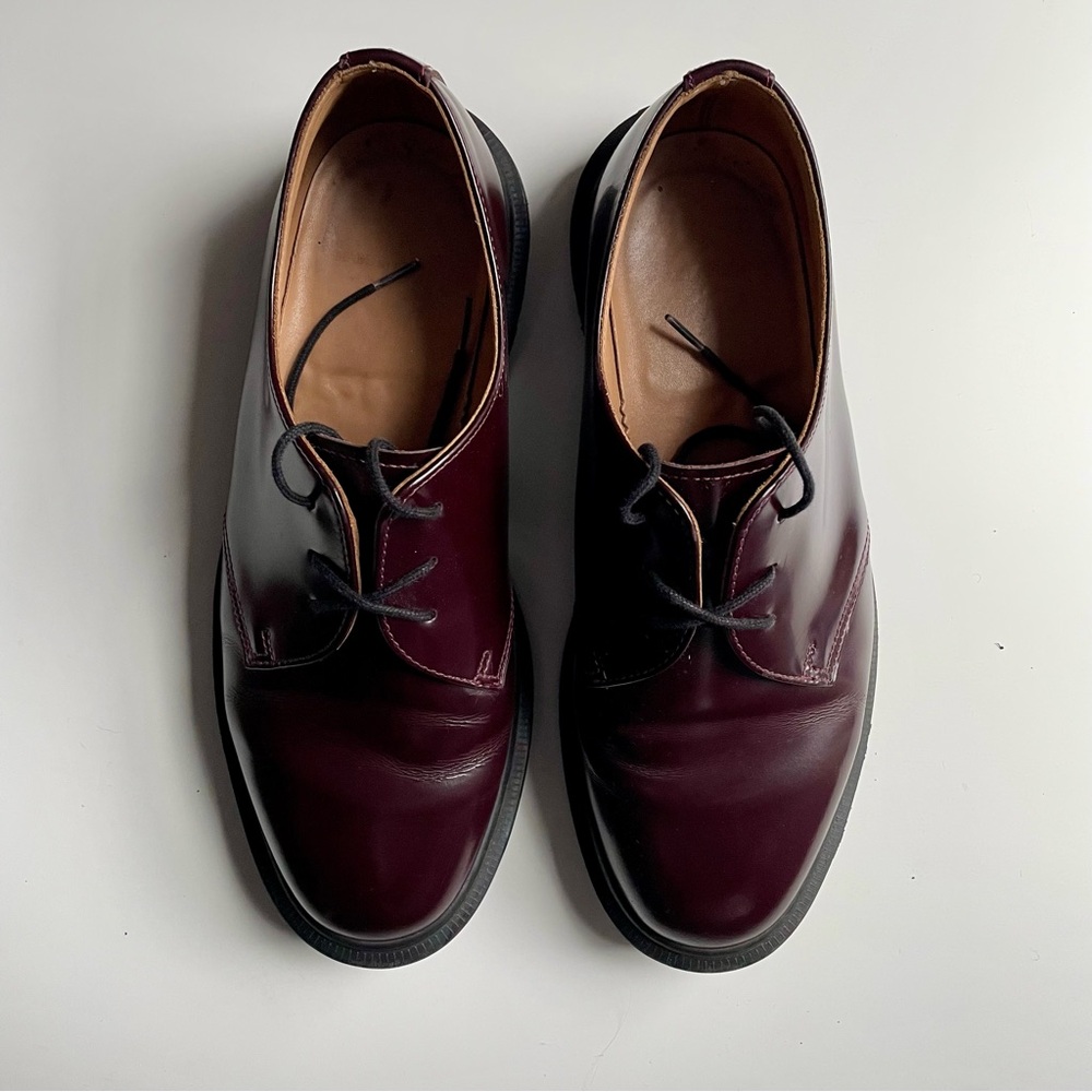 Dr Martens Oxblood Leather Shoes